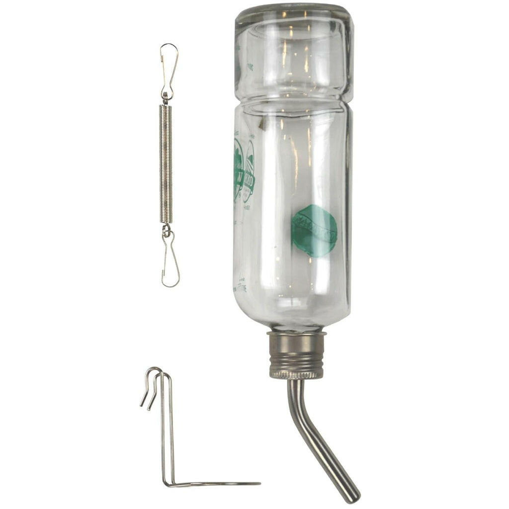 Oxbow Enriched Life Glass Water Bottle – Secure for Small Pets