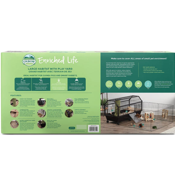 Oxbow Enriched Life Habitat with Play Yard for Small Animals
