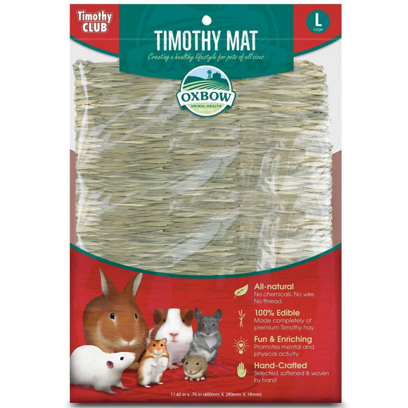 Oxbow Timothy Club Timothy Hay Small Animal Mat - Large - Small Animal Habitat Accessories 3