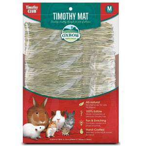 Oxbow Timothy Club Timothy Hay Small Animal Mat - Medium - Small Animal Habitat Accessories 1
