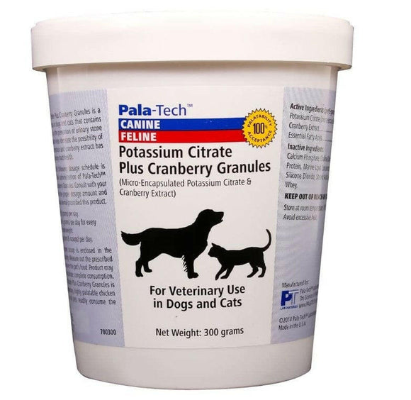 Pala-Tech Potassium Citrate Plus Cranberry Granules 300 gm - Dog & Cat Supplements & Vitamins 1