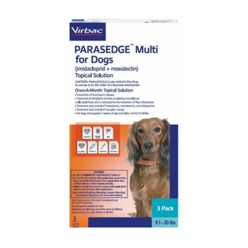 Parasedge Multi for Dogs 9.1-20 lbs, (Teal Box)