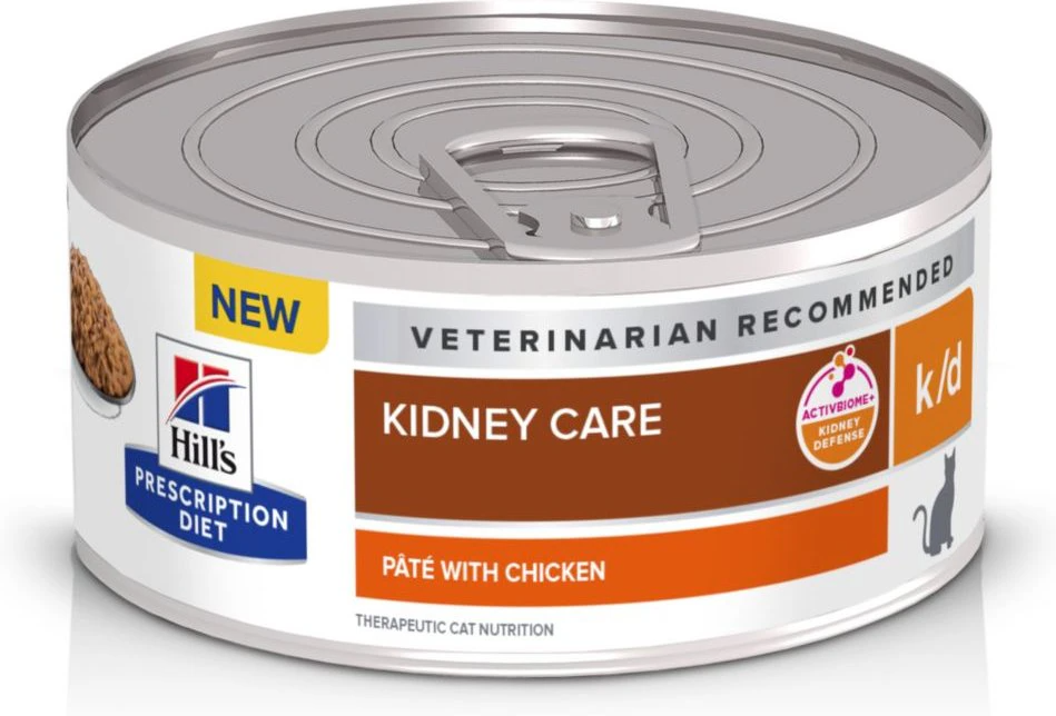 Hill's Prescription Diet k/d Kidney Care with Chicken Canned Cat Food, Renal food