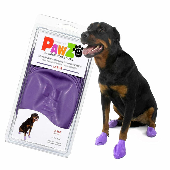Pawz Boots For Dogs Large - Purple - Dog Boots 8