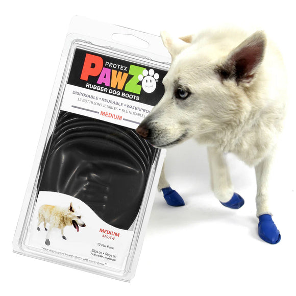 Pawz Boots For Dogs Medium - Black - Dog Boots 8