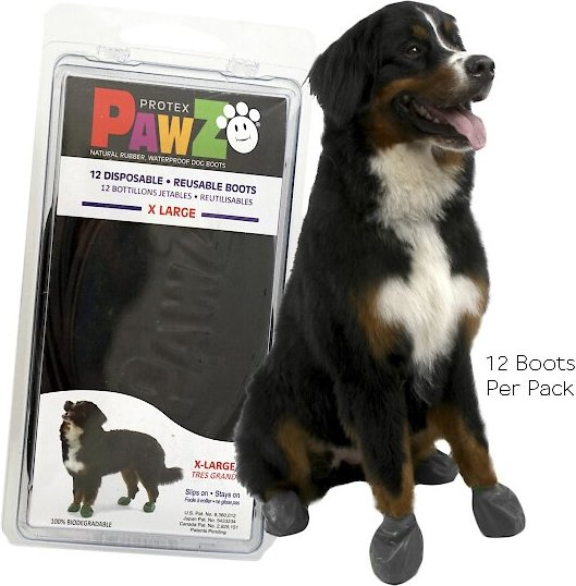 Pawz Boots For Dogs X-Large - Black - Dog Boots 8