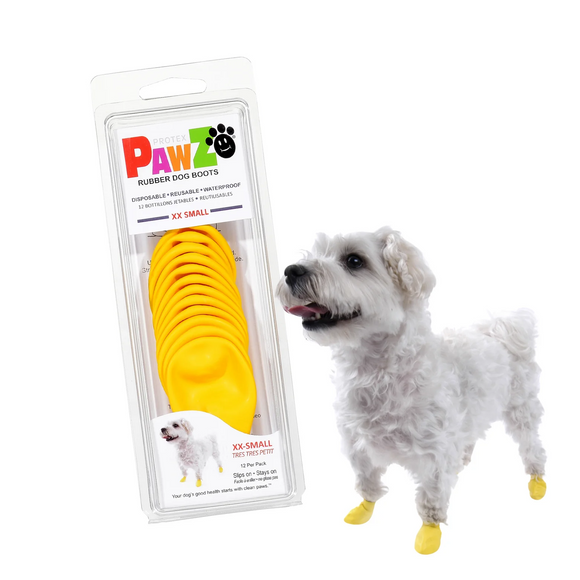 Pawz Boots For Dogs XX-Small - Yellow - Dog Boots 1