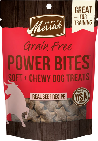 Power Bites Soft & Chewy Grain Free Real Beef Dog Treats (6 oz)