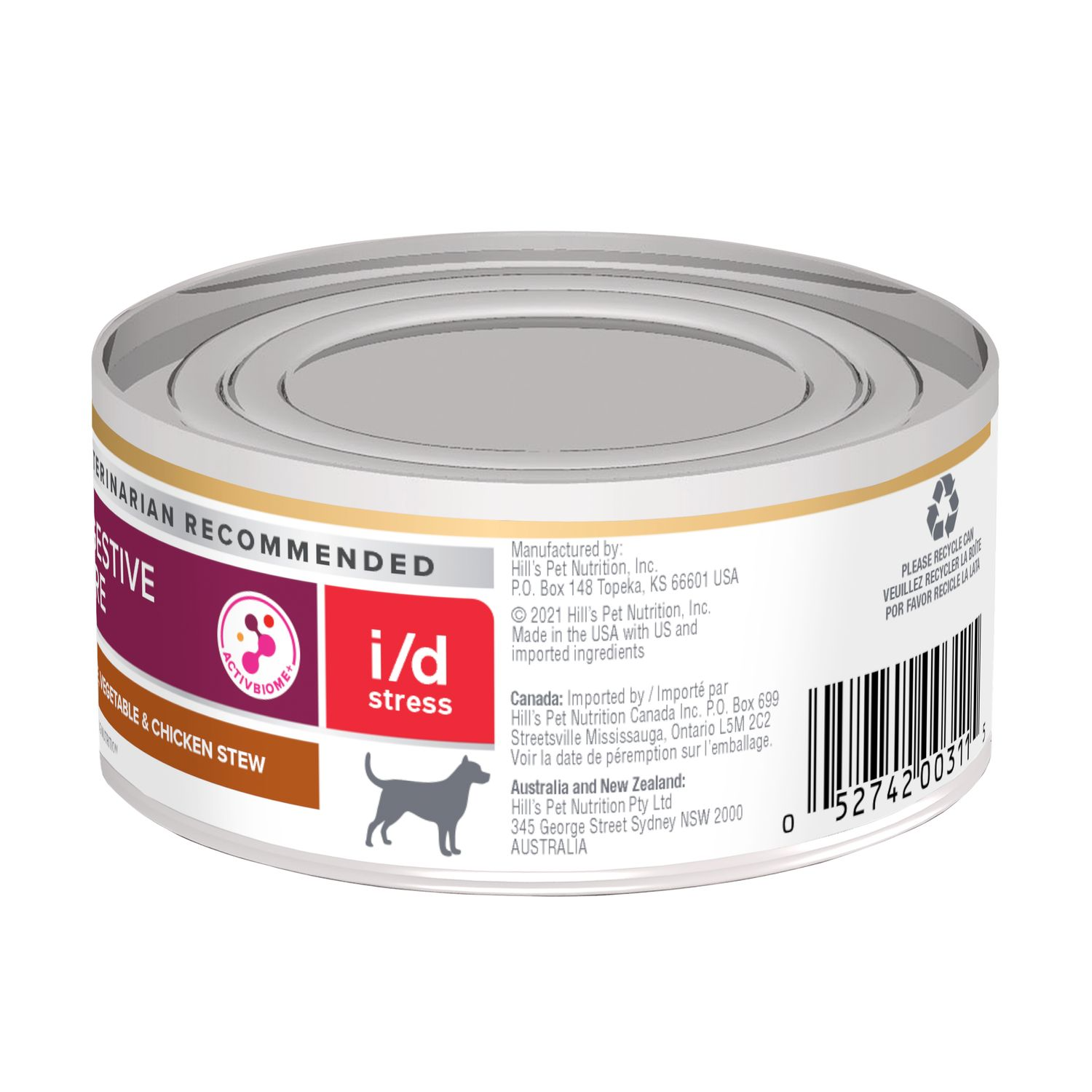 Hill's Prescription Diet i/d Stress Digestive Care Rice, Vegetable & Chicken Stew Canned Dog Food (5.5 oz x 24 cans)