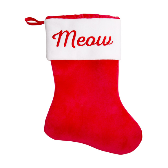 Pearhead Meow Christmas Stocking For Cats & Kittens - Cat Toys 1