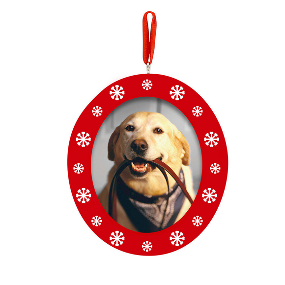 Pearhead Pawprints Double Sided Photo Ornament Holiday Keepsake for Pets & Owners - Clothing & Accessories 6