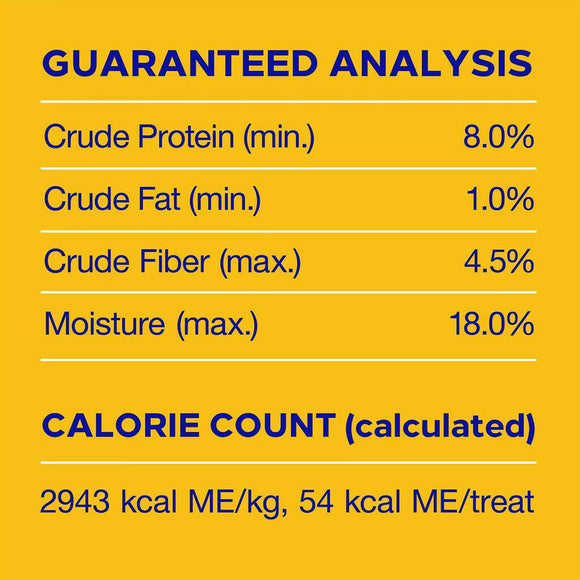 Pedigree Dentastix Small/Medium Original Chicken Flavor Dental Dog Treats guaranteed analysis