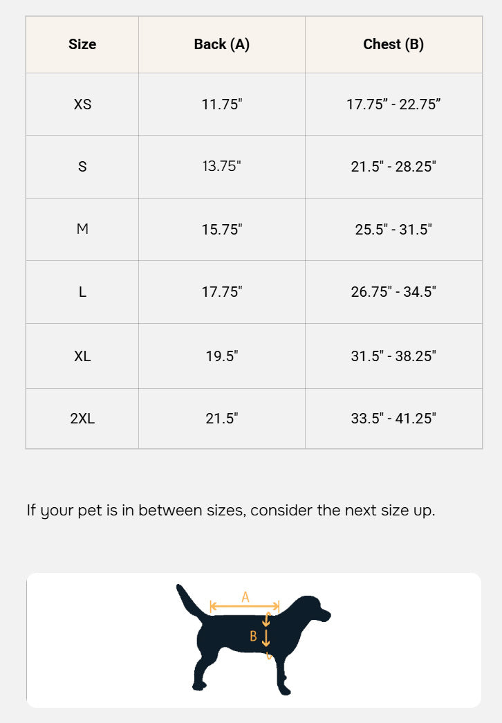 Pendleton Coat Size Chart