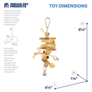 Pervue Pet Naturals Princess Bird Toy - Bird Cage Accessories 3