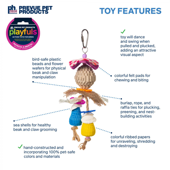 Fun Tug Toy for Birds