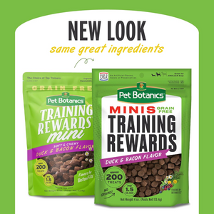 Pet Botanics Training Rewards Mini Soft & Chewy Duck & Bacon Flavor Dog Treats (4 oz) - Dog Training & Behavior 2