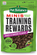 Pet Botanics Training Rewards Mini Soft & Chewy Duck & Bacon Flavor Dog Treats (4 oz) - Dog Training & Behavior 1