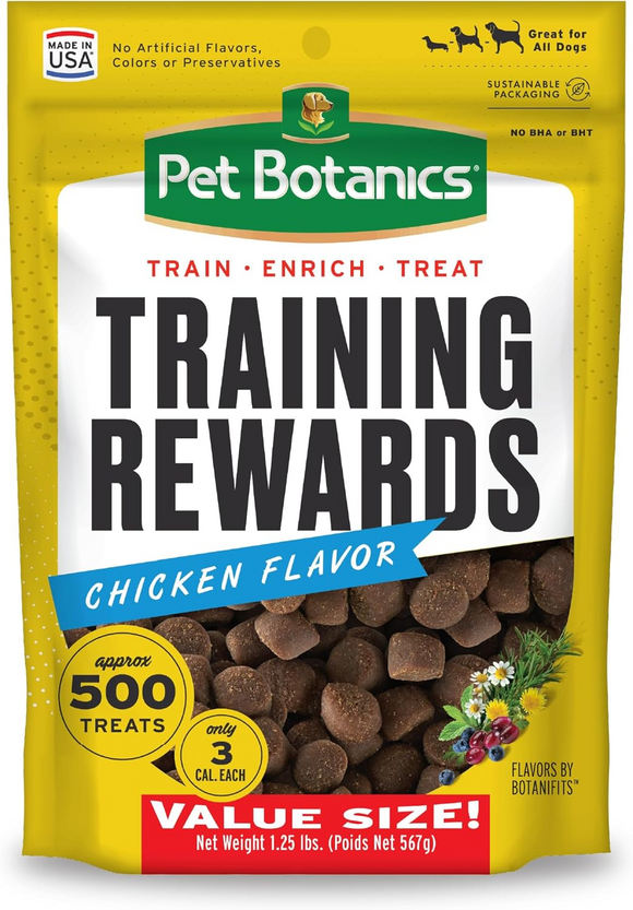 Pet Botanics Training Rewards Soft & Chewy Chicken Flavor Dog Treats (20 oz) - Dog Training & Behavior 1