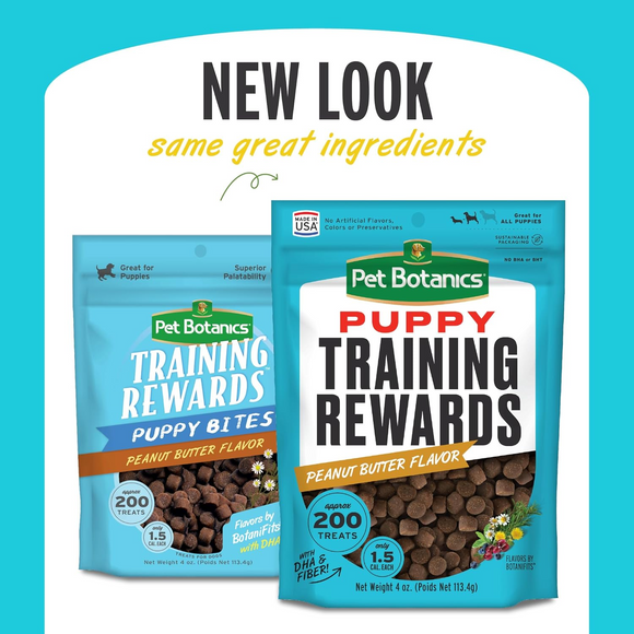 Pet Botanics Training Rewards Soft & Chewy Peanut Butter Puppy Bites (4 oz) - Training Dog Treats 2