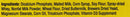 Ingredients in Pet-Cal Calcium Supplement Tablets for Dogs & Cats