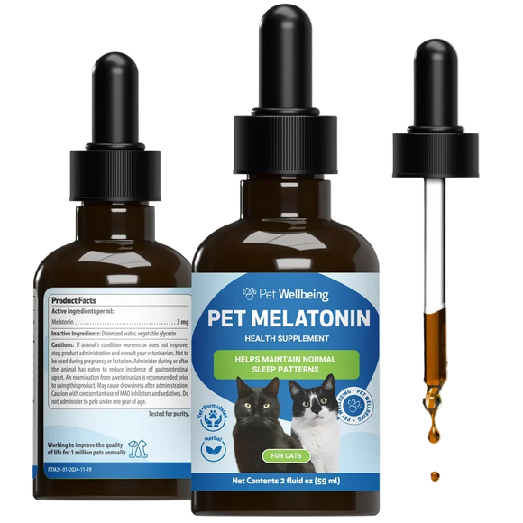 Pet Melatonin for Cats (2 oz) - Cat Health Care & Wellness 1