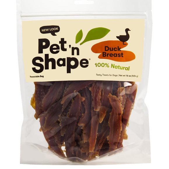 Pet 'n Shape Duck Breast Jerky Treats For Dogs (1 lb)