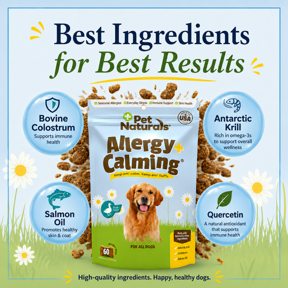 Pet Naturals Allergy + Calming Supplement Chews for Dogs (60 count) - Dog Calming & Anxiety Supplements 3