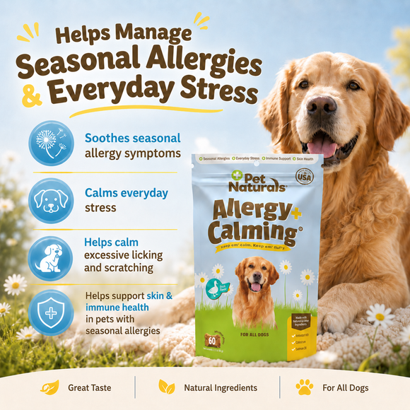 Pet Naturals Allergy + Calming Supplement Chews for Dogs (60 count) - Dog Calming & Anxiety Supplements 2