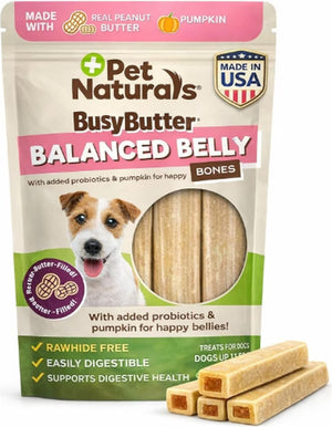 Pet Naturals Balanced Belly Bones Peanut Butter Filled for Dogs 13-oz - Up to 26 lbs - Pet Vitamins & Supplements 1