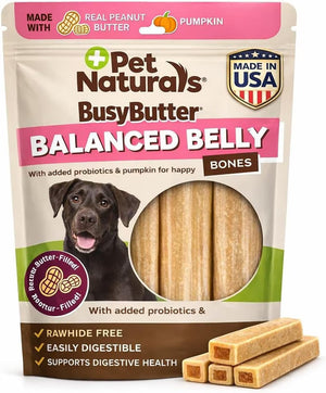 Pet Naturals Balanced Belly Bones Peanut Butter Filled for Dogs 13-oz - Over 26 lbs - Pet Vitamins & Supplements 2