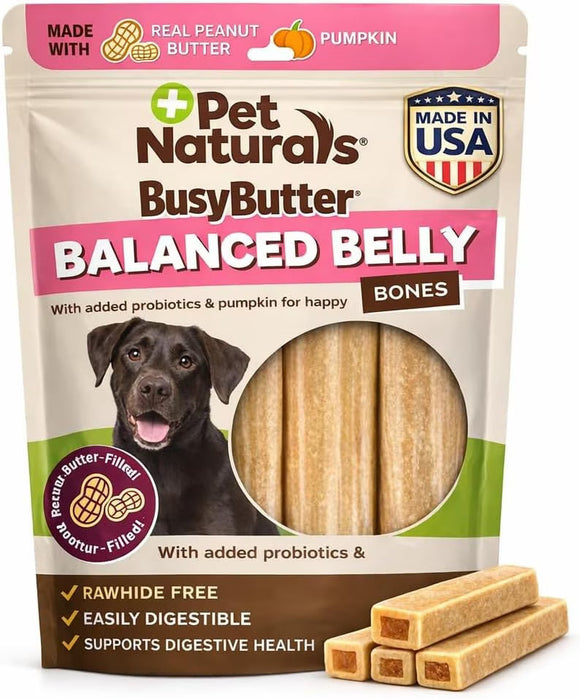Pet Naturals Balanced Belly Bones Peanut Butter Filled for Dogs 13-oz - Over 26 lbs - Pet Vitamins & Supplements 2