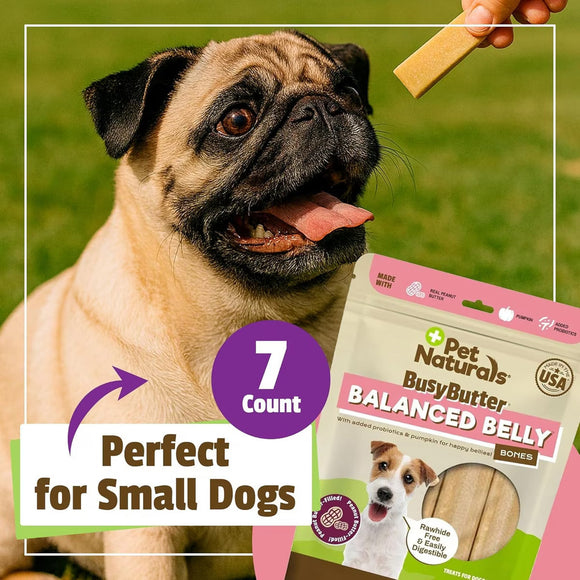 Pet Naturals Balanced Belly Bones Peanut Butter Filled for Dogs 13-oz - Pet Vitamins & Supplements 6