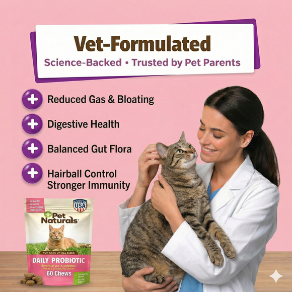 Pet Naturals Daily Probiotic Chews for Cats (30 count) - Cat Digestive & Probiotics Supplements 4