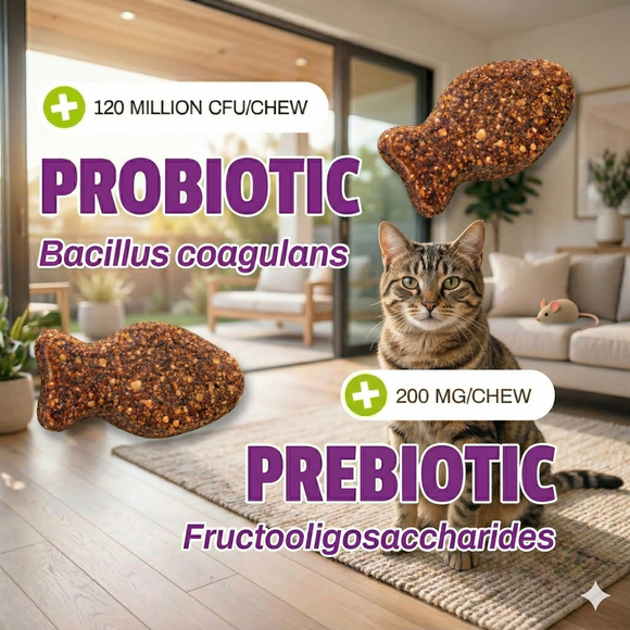 Pet Naturals Daily Probiotic Chews for Cats (30 count) - Cat Digestive & Probiotics Supplements 5