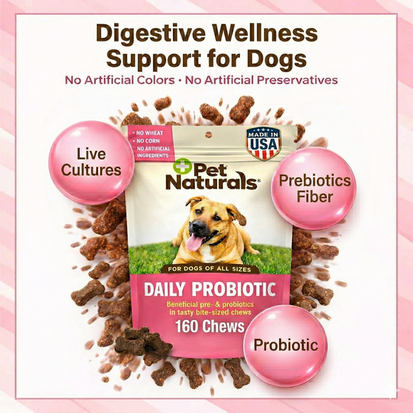 Pet Naturals Daily Probiotic Chews for Dogs - Dog Digestive & Probiotics Supplements 3
