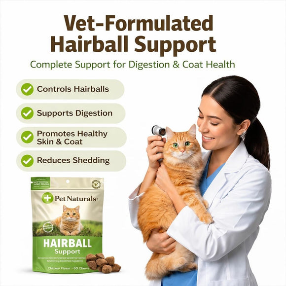 Pet Naturals Hairball Chews for Cats - Cat Vitamins & Supplements 4