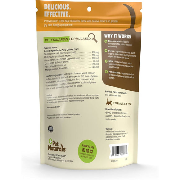 Pet Naturals Hip + Joint Chews for Cats (30 count) - Joint Supplement 6