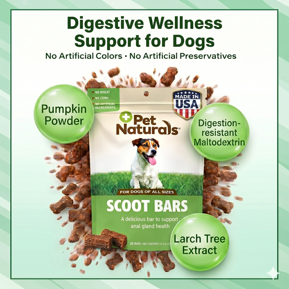 Pet Naturals Scoot Bars Chews for Dogs (30 count) - Dog Digestive & Probiotics Supplements 2