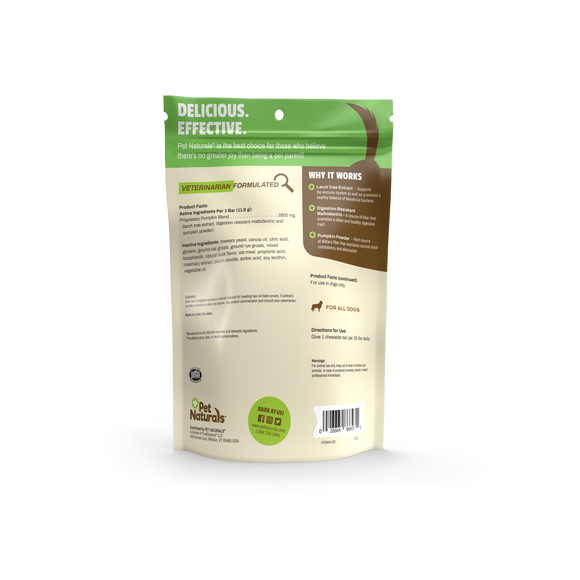 Pet Naturals Scoot Bars Chews for Dogs (30 count) - Dog Digestive & Probiotics Supplements 8