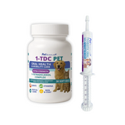 Pet Scholars 1-TDC 60ct + Probiotic Digestive Support Gel 30cc Bundle - Vitamins & Supplements 1