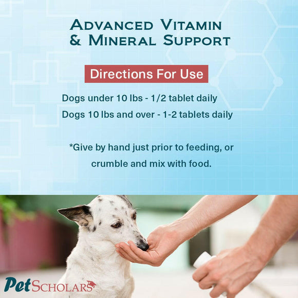 Pet Scholars Advanced Vitamin & Mineral Support - Dog Supplements & Vitamins 5