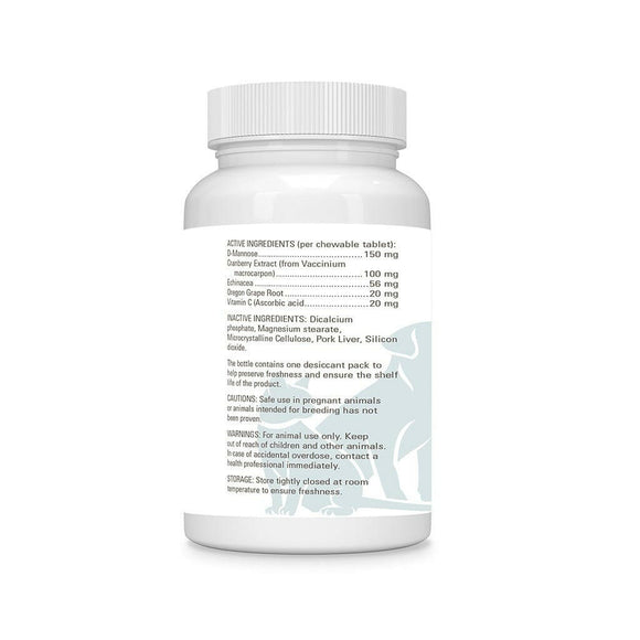 Pet Scholars Cranberry & D-Mannose Urinary Tract Support (75 Chewable Tablets) - Dog Supplements & Vitamins 2