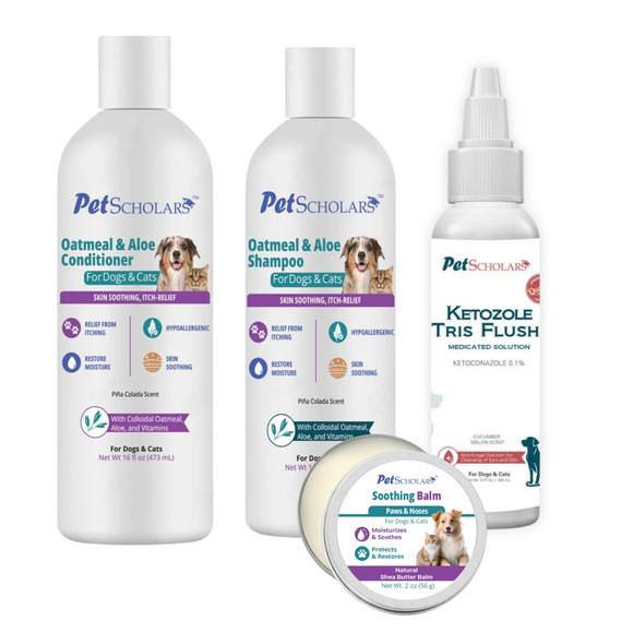Pet Scholars Ear & Skin Care Bundle - Pet Grooming 1
