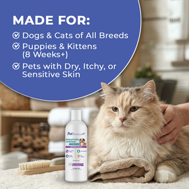 Pet Scholars Oatmeal & Aloe Conditioner Skin Soothing Itch-Relief (16 fl oz) - Pet Shampoo & Conditioner 2