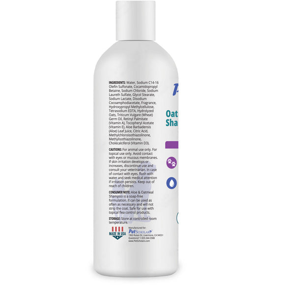 Pet Scholars Oatmeal & Aloe Shampoo Skin Soothing Itch-Relief (16 fl oz) - Pet Shampoo & Conditioner 6