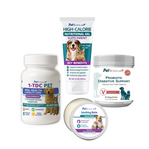 Pet Scholars Senior Pet Support Bundle - Pet Vitamins & Supplements 1
