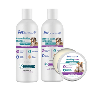 Pet Scholars Sensitive Skin Care System - Pet Shampoo & Conditioner 1