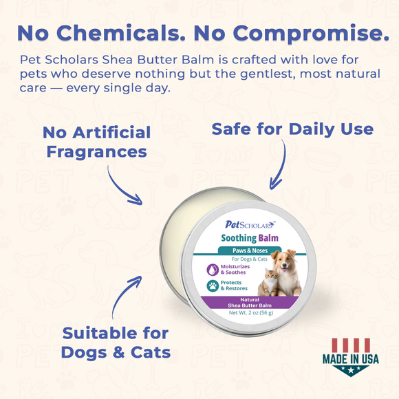 Pet Scholars Soothing Natural Shea Butter Balm for Dogs & Cats - Dog & Cat Grooming 6