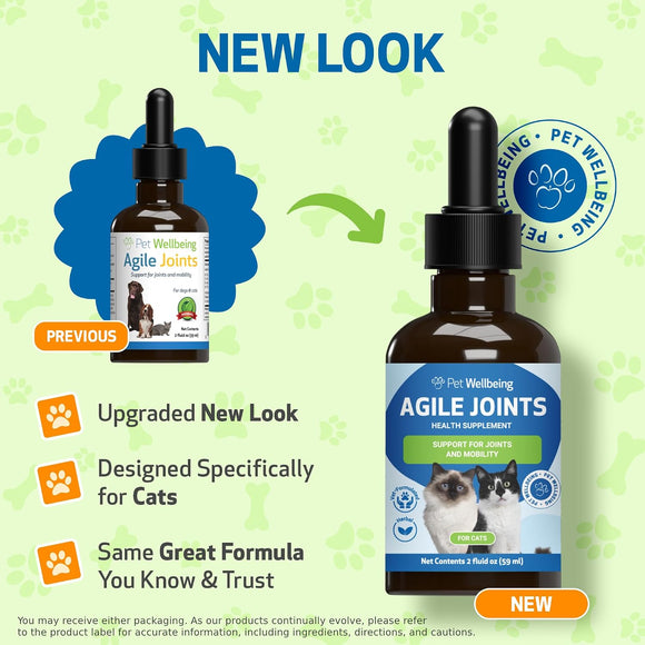 Pet Wellbeing- Agile Joints for Cat Joint Mobility - Cat Supplements & Vitamins 3