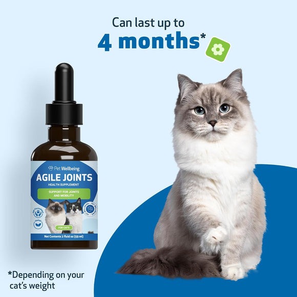 Pet Wellbeing- Agile Joints for Cat Joint Mobility - Cat Supplements & Vitamins 9